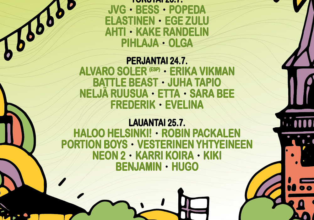 Kesän 2026 DBTL-festivalien esiintyjät on julkaistu!